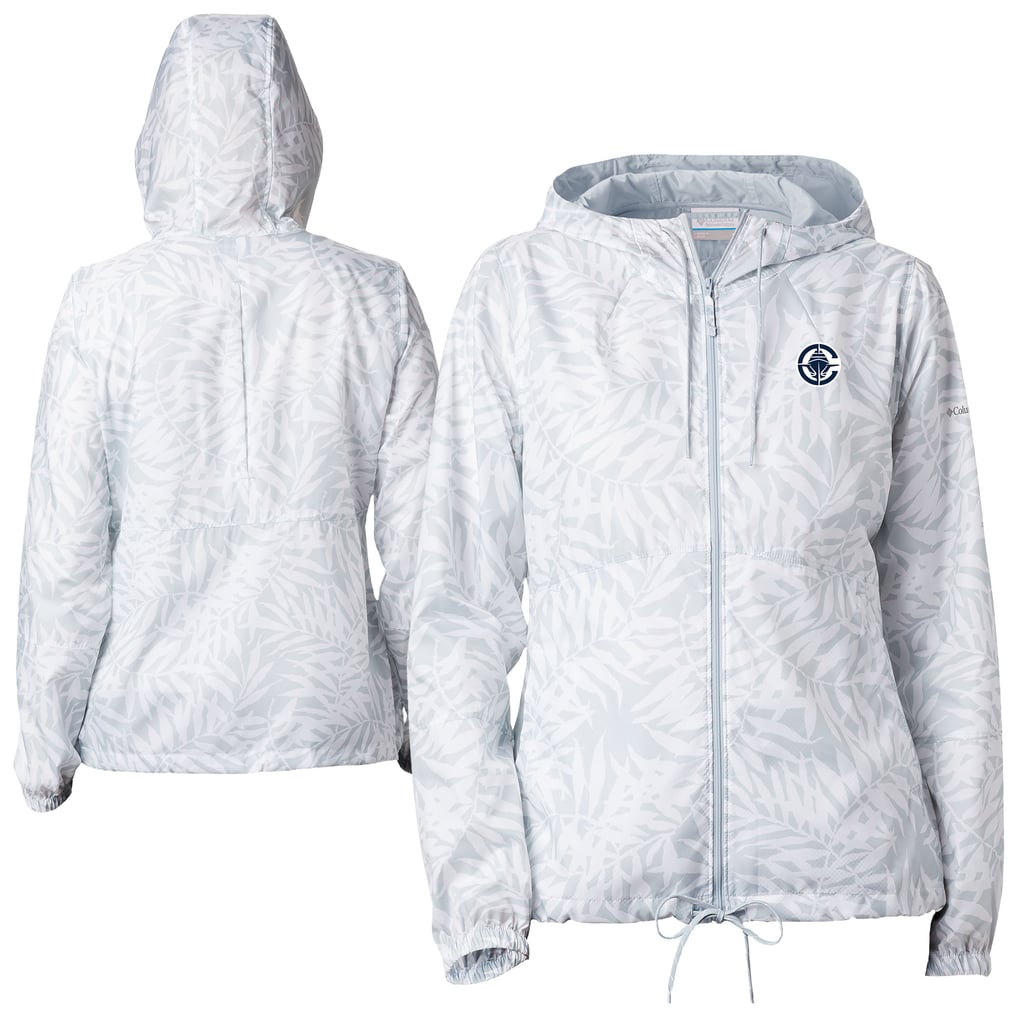 LA Clippers Columbia Women's Flash Forward Full-Zip Windbreaker Jacket - White